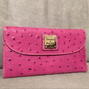 SOLD Dooney & Bourke Ostrich Wallet Clutch